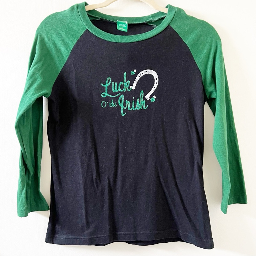 St. Patrick’s Day Long Sleeve Raglan Cotton Shirt